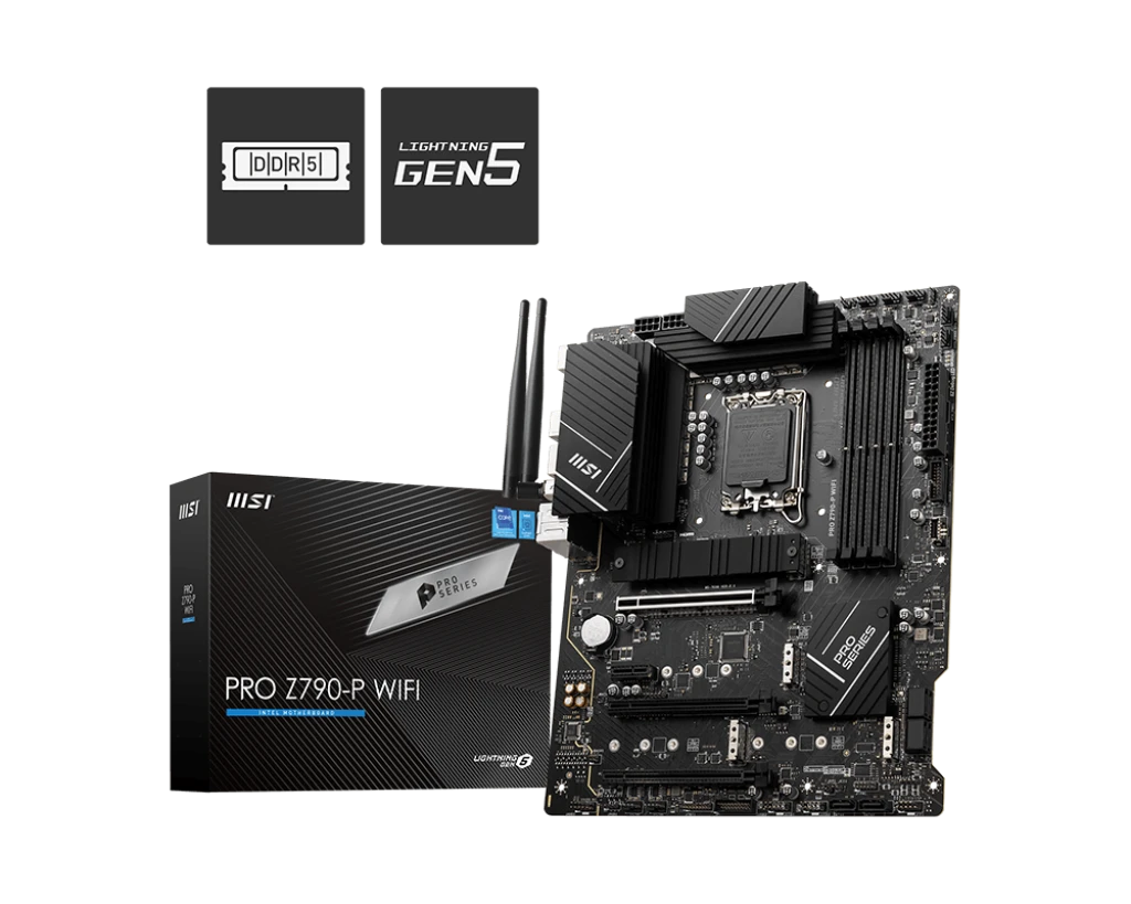 MSI PRO Z790-P (Wi-Fi 6E) DDR5 Intel LGA1700 Socket Motherboard