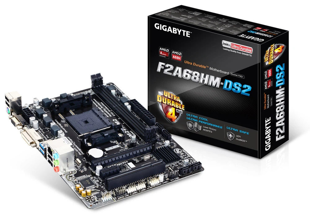 Gigabyte GA-F2A68HM-DS2 FM2+ Micro ATX Motherboard