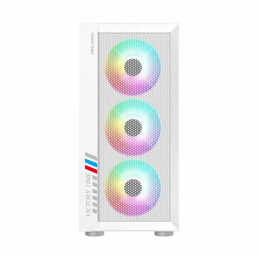 Power Train PT-701W Mid Tower White (Standard PSU Included) Micro-ATX Desktop Casing