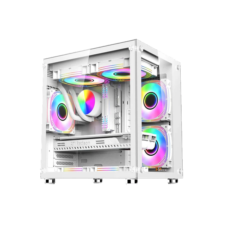 PC Power ICE Cube WH Mini Tower Desktop Casing