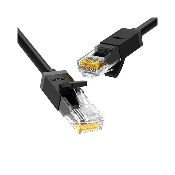 Ugreen NW102 (50177) Cat-6 U/UTP 8 Meter Black Network Cable # 50177, Flat Patch Cord
