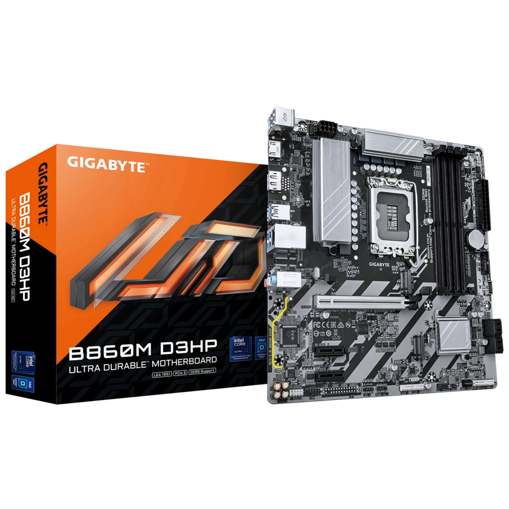 Gigabyte B860M D3HP DDR5 (Intel Core Ultra LGA1851 Socket) Motherboard