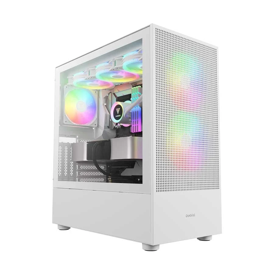 Gamdias Talos M3 Mesh ARGB Mid Tower White E-ATX Gaming Desktop Casing