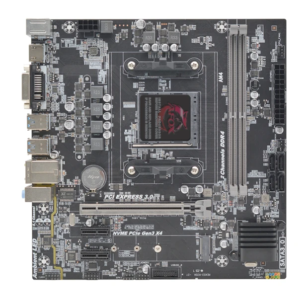 Afox B450M-MA-V2 AM4 Micro-ATX Motherboard
