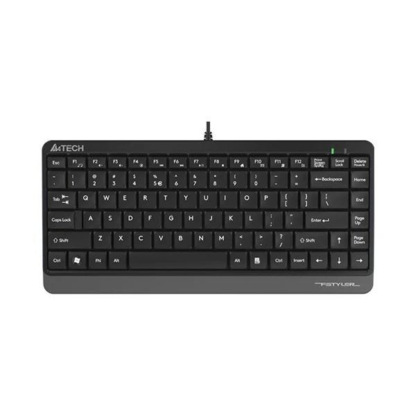 A4TECH FK11 Grey USB FN-Hotkeys Multimedia Mini Keyboard with Bangla
