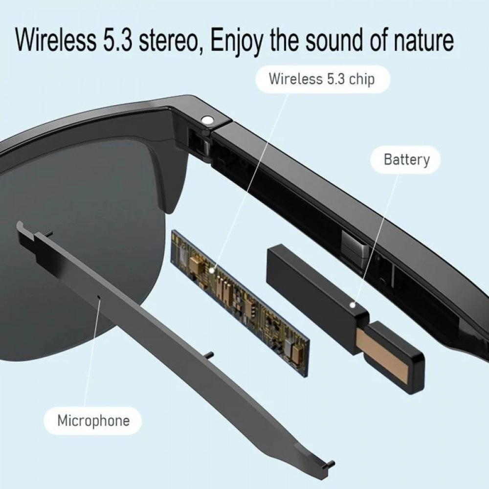 Colmi G06 Black Bluetooth Stereo Smart Audio Glasses