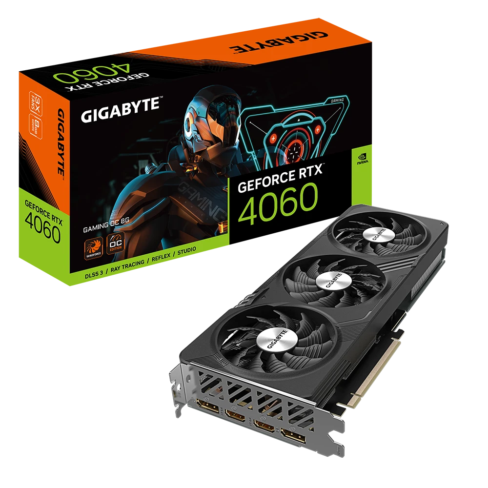 Gigabyte GeForce RTX 4060 GAMING OC 8G 8GB GDDR6 Graphics Card