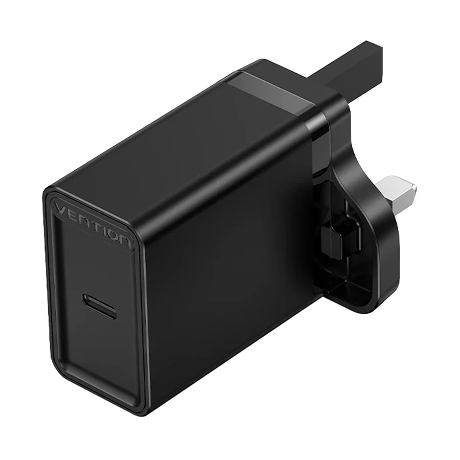 Vention FADB0-UK 1-Port USB-C 20W Charger Black