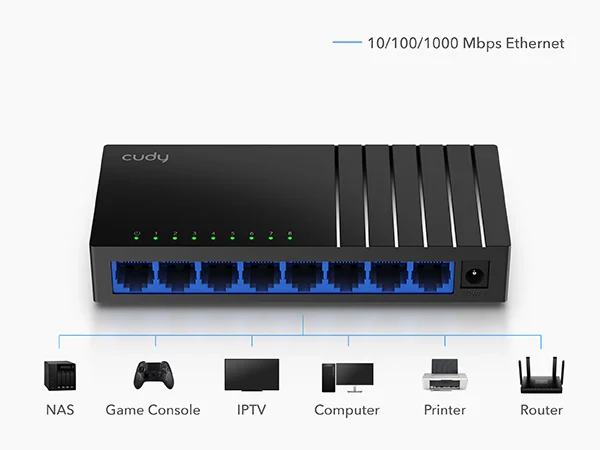 Cudy GS108D 8 Port Unmanaged Gigabit Desktop Switch