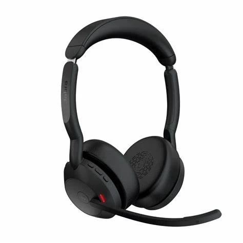 Jabra Evolve2 55 Link380c MS Stereo Bluetooth Black Headphone #25599-999-899