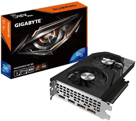 Gigabyte Intel Arc A380 WINDFORCE OC 6G 6GB GDDR6 Graphics Card