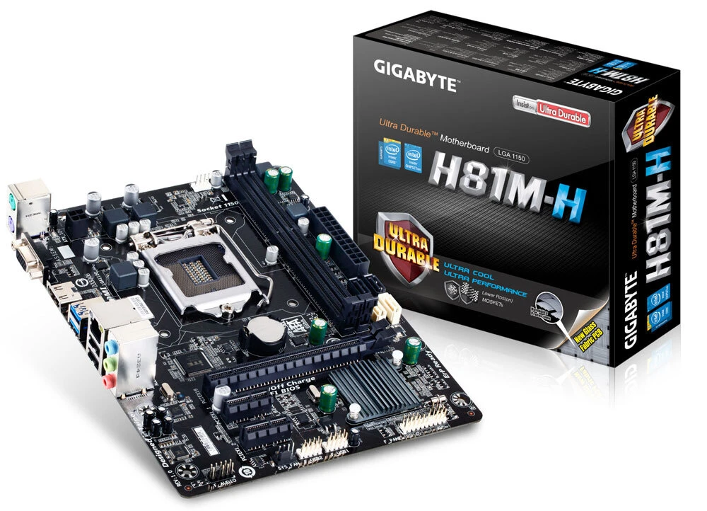 Gigabyte GA-H81M-H Intel LGA 1150 4th Gen Micro ATX Motherboard