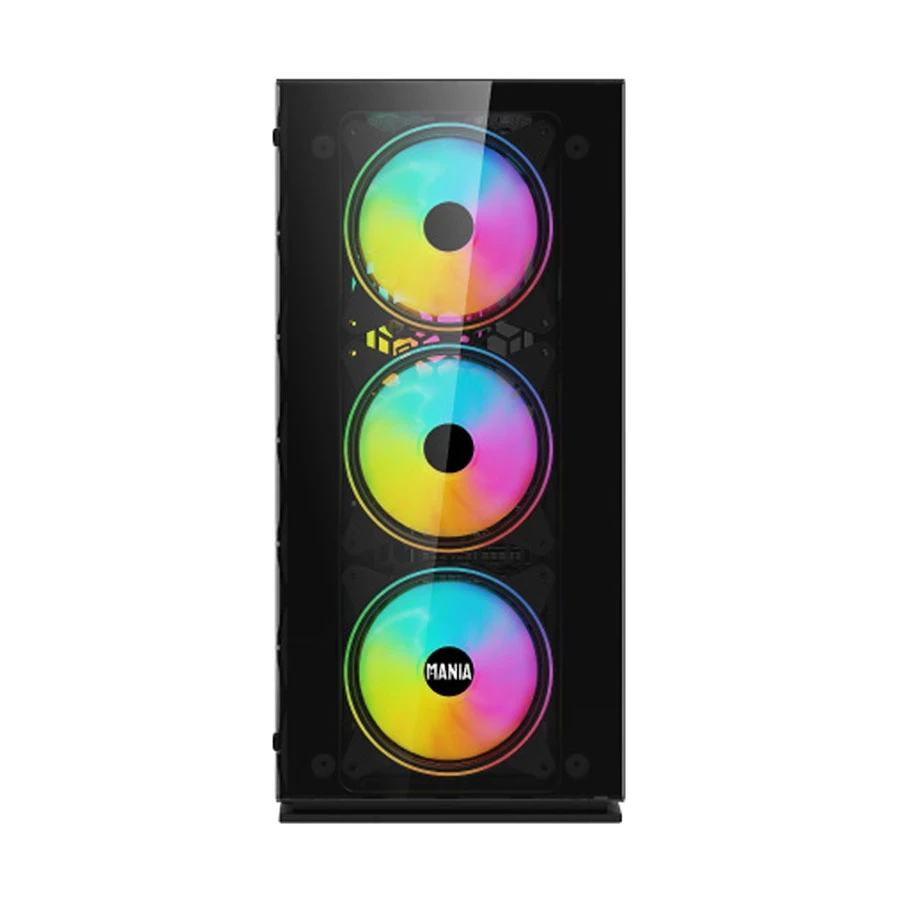 Value Top MANIA M3 ATX Mid Tower Black Gaming Casing with Tempered Glass