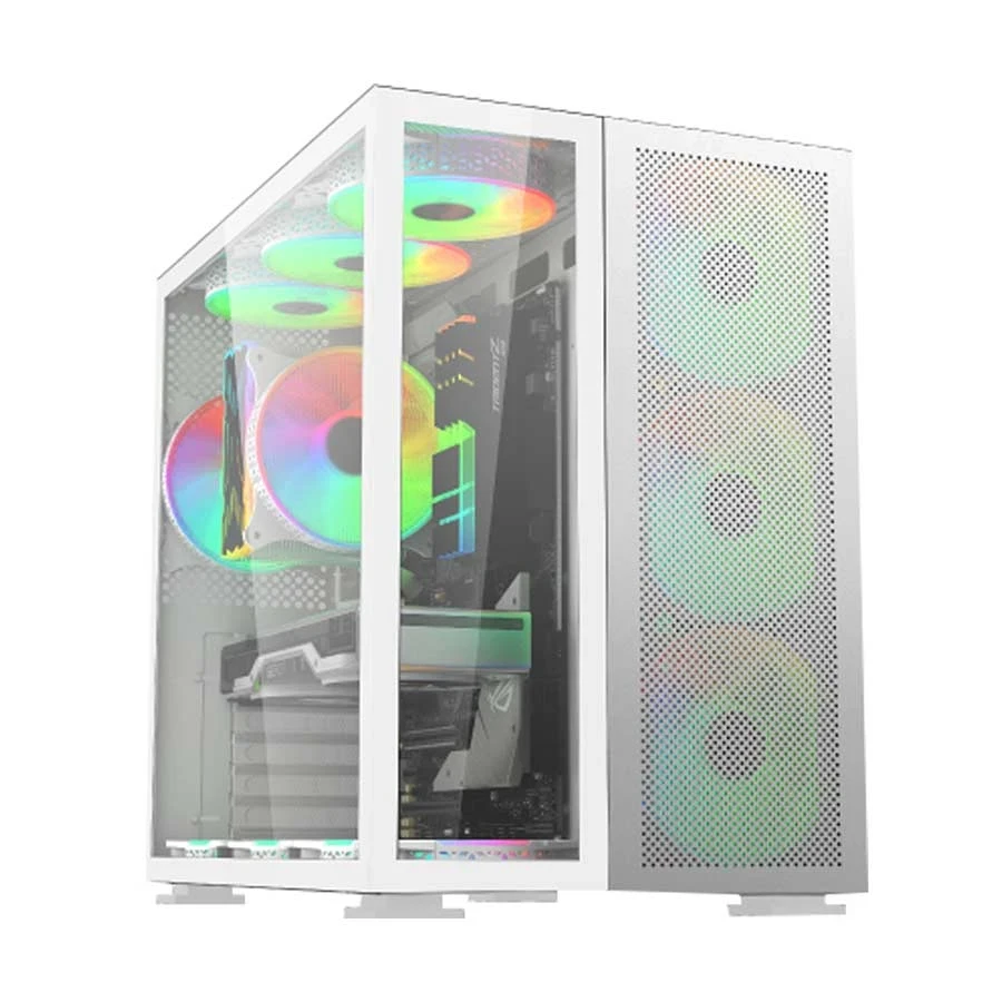 Value Top T7 Mid Tower White Desktop Casing