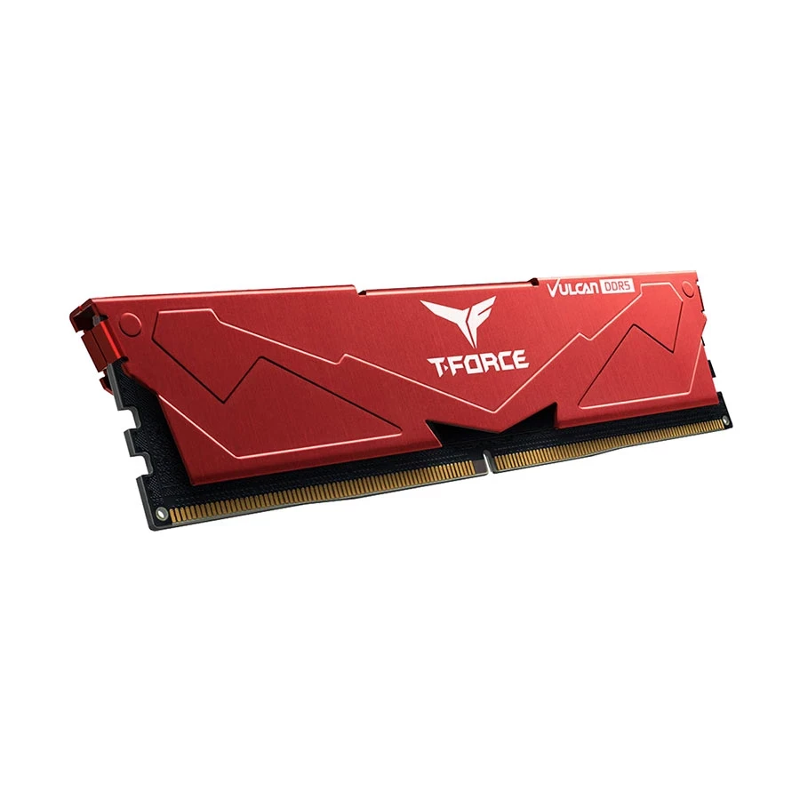 Team T-Force Vulcan 16GB DDR5 5600MHz Red Gaming Desktop RAM #FLRD516G5600HC36B01