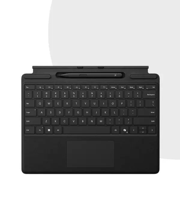 Microsoft Surface Pro Black Signature Keyboard with Slim Pen (For Surface Pro X, 8 & 9) (Bundle with Surface)
