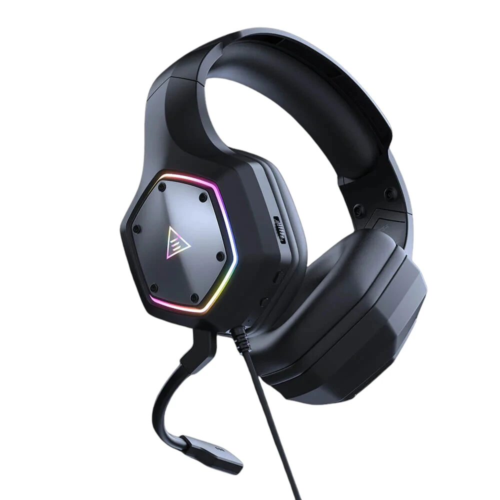 EKSA E1000 V2 RGB Black Wired Over-Ear Gaming Headphone