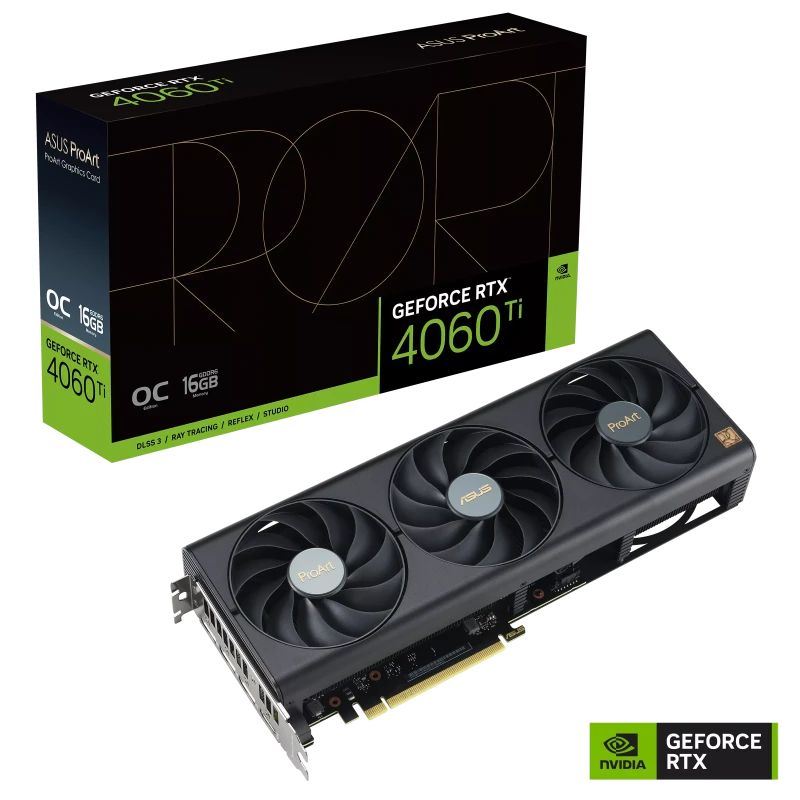 Asus ProArt GeForce RTX 4060 Ti OC Edition 16GB GDDR6 Graphics Card