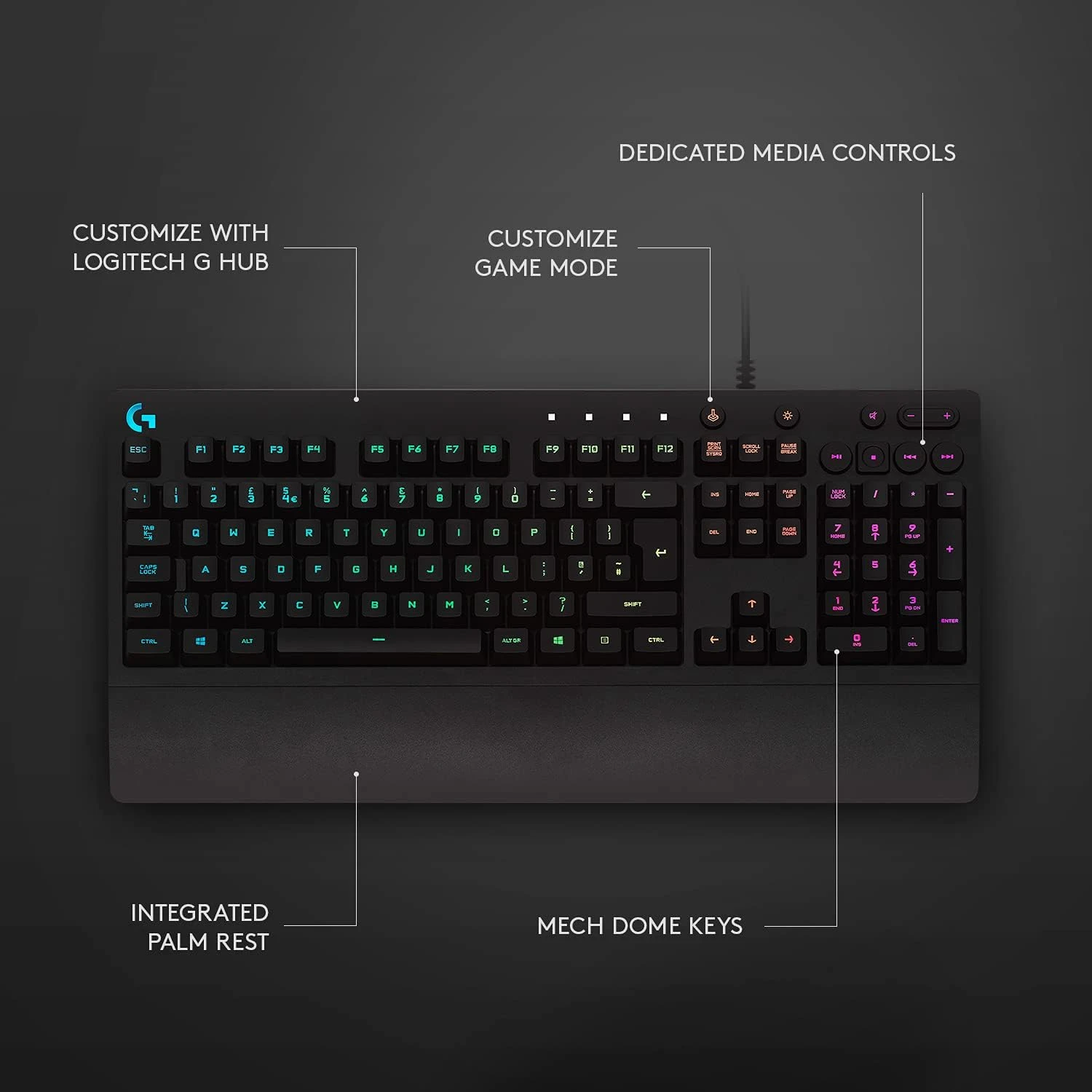 Logitech G213 Prodigy RGB Gaming Keyboard