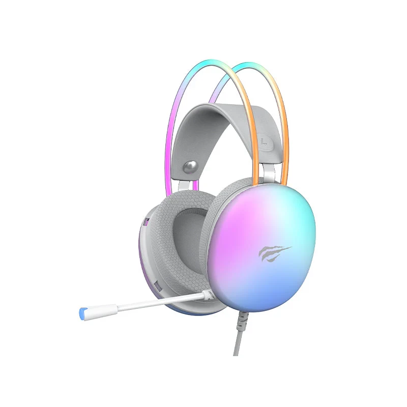 Havit Gamenote H2037d RGB Wired White Gaming Headphone