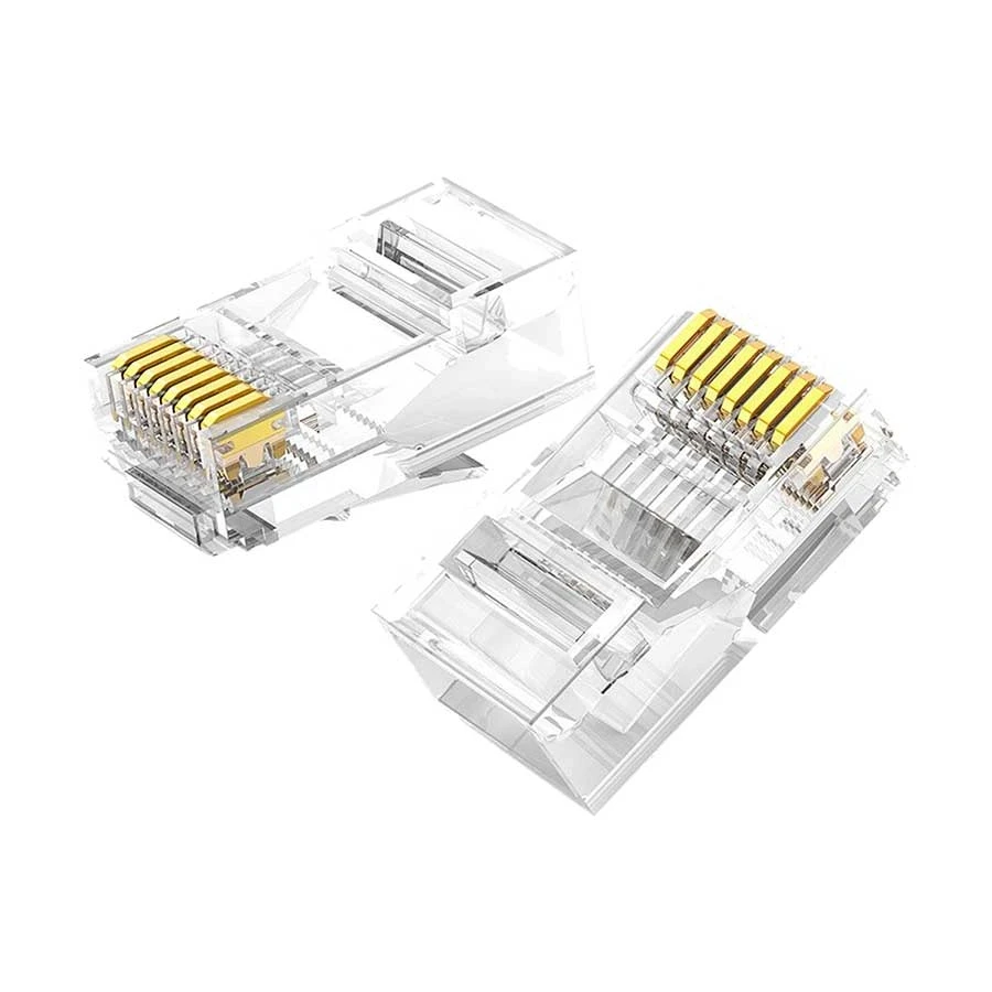 Ugreen NW120 (60558) CAT-6 Unshielded Transparent RJ45 Connector #60558 (100 pcs)
