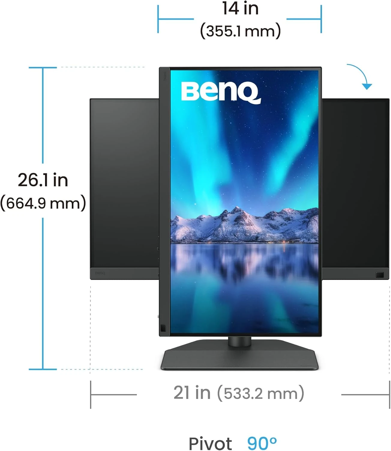 BenQ SW242Q 24 Inch 2K QHD Display HDMI, DP, USB, USB-C Monitor