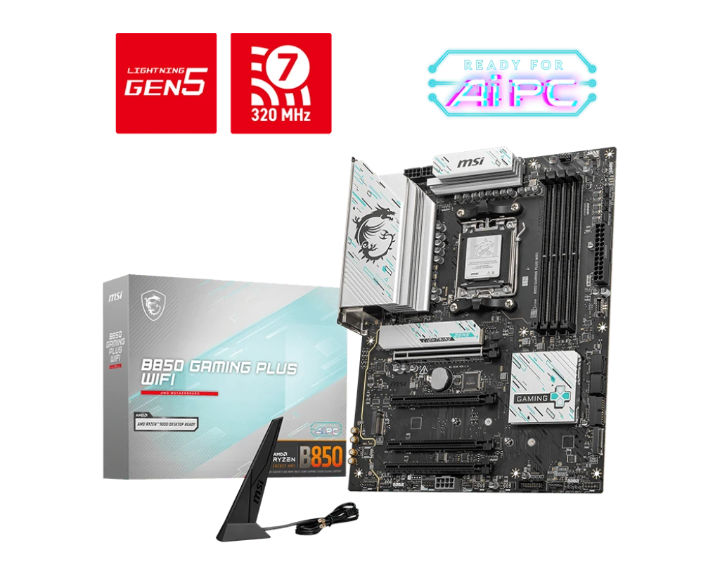 MSI B850 GAMING PLUS (Wi-Fi 7) DDR5 AMD AM5 Socket Motherboard