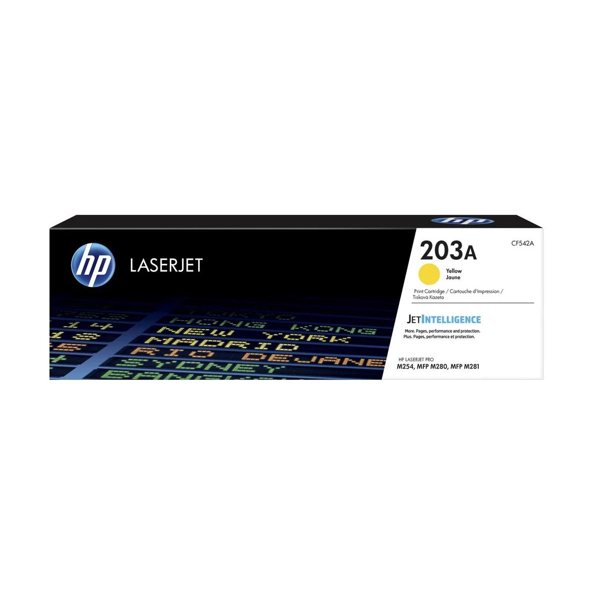 HP 203A Yellow Original LaserJet Toner (CF542A) (Bundle with Full Set)