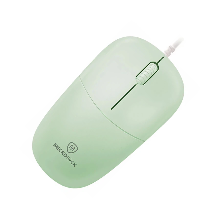 Micropack M-105 Silent Green Wired Optical Mouse