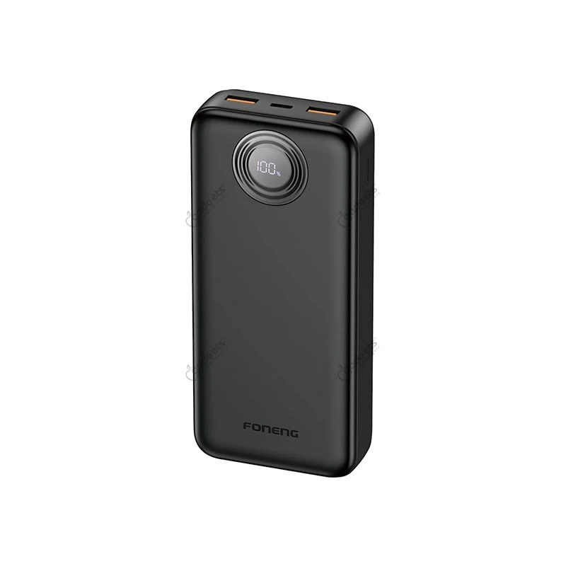 FONENG PX103 30000mAh Fast Charging 22.5W Power Bank – Black