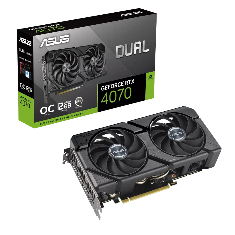 Asus Dual GeForce RTX 4070 EVO OC Edition 12GB GDDR6X Graphics Card