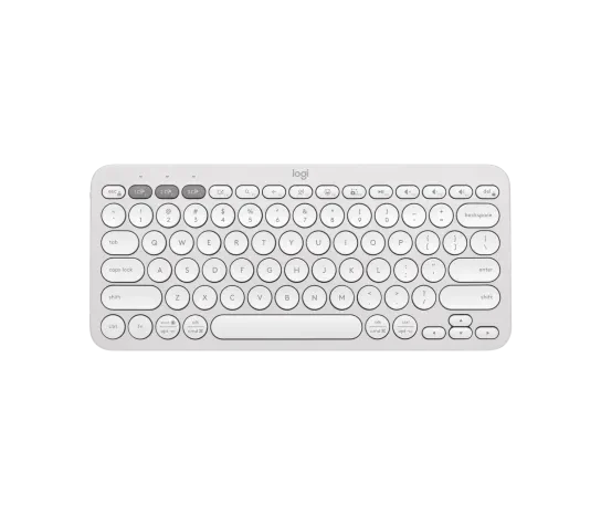 Logitech Pebble Keys 2 K380S Bluetooth Multi Device Tonal White Keyboard #920-011754