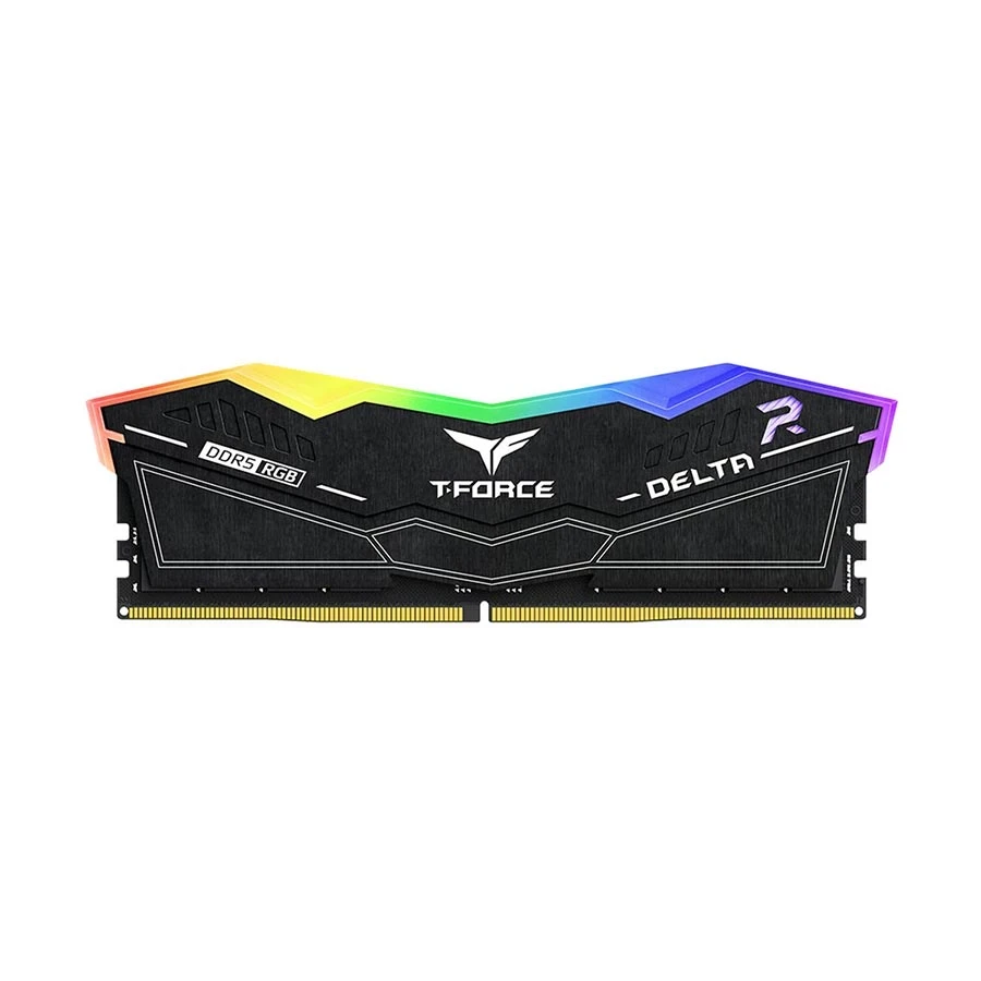 Team Delta RGB 16GB DDR5 6000MHz Black Heatsink Gaming Desktop RAM #FF3D516G6000HC38A01