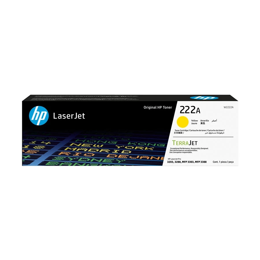HP 222A Yellow Original LaserJet Toner #W2222A