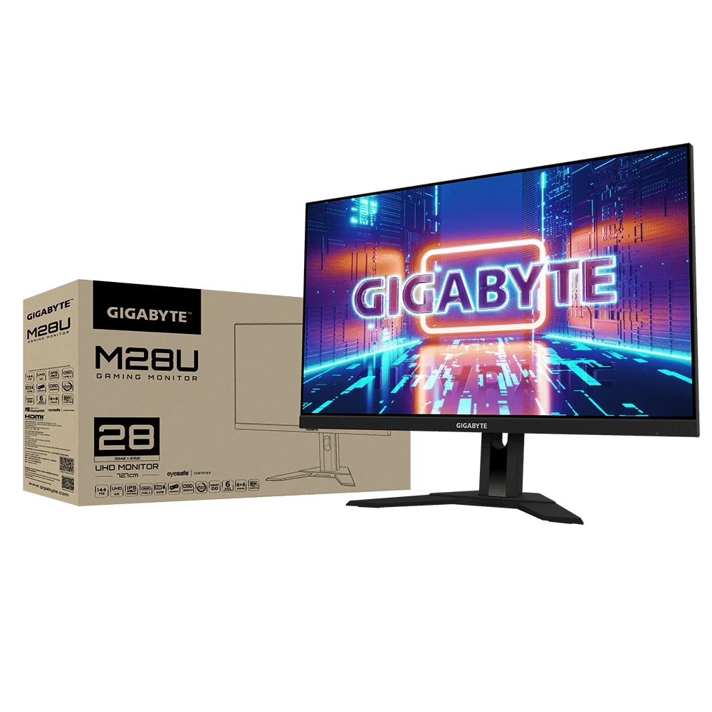 Gigabyte M28U 28 inch 4K UHD Dual HDMI, DP, USB, USB-C Gaming Monitor