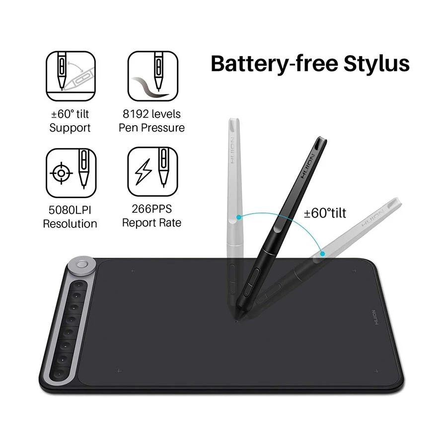 Huion Inspiroy Dial Q620M Drawing Graphic Tablet