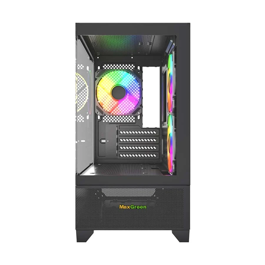 MaxGreen 350 Mid Tower Black ATX Gaming Desktop Casing