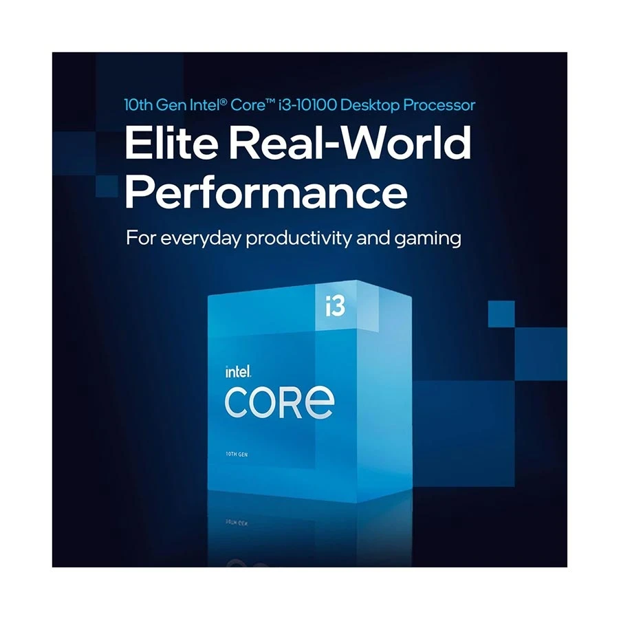 Intel 10th Gen Comet Lake Core i3 10100 Desktop Processor