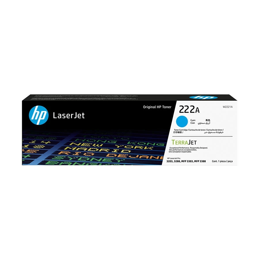 HP 222A Cyan Original LaserJet Toner #W2221A