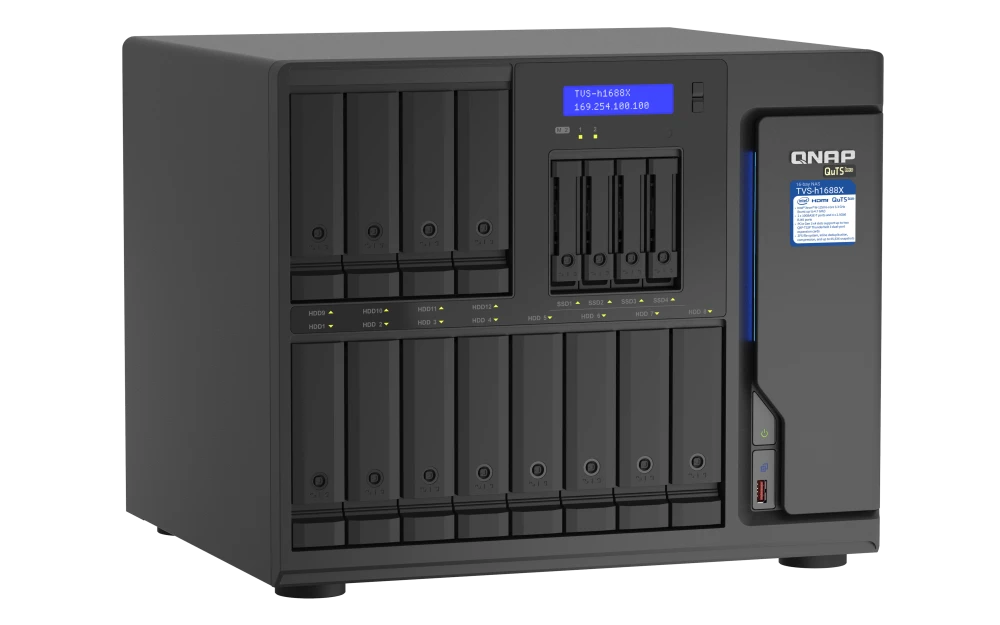 QNAP TVS-h1688X-W1250-32G 32GB RAM Network Storage (3 Year Warranty)