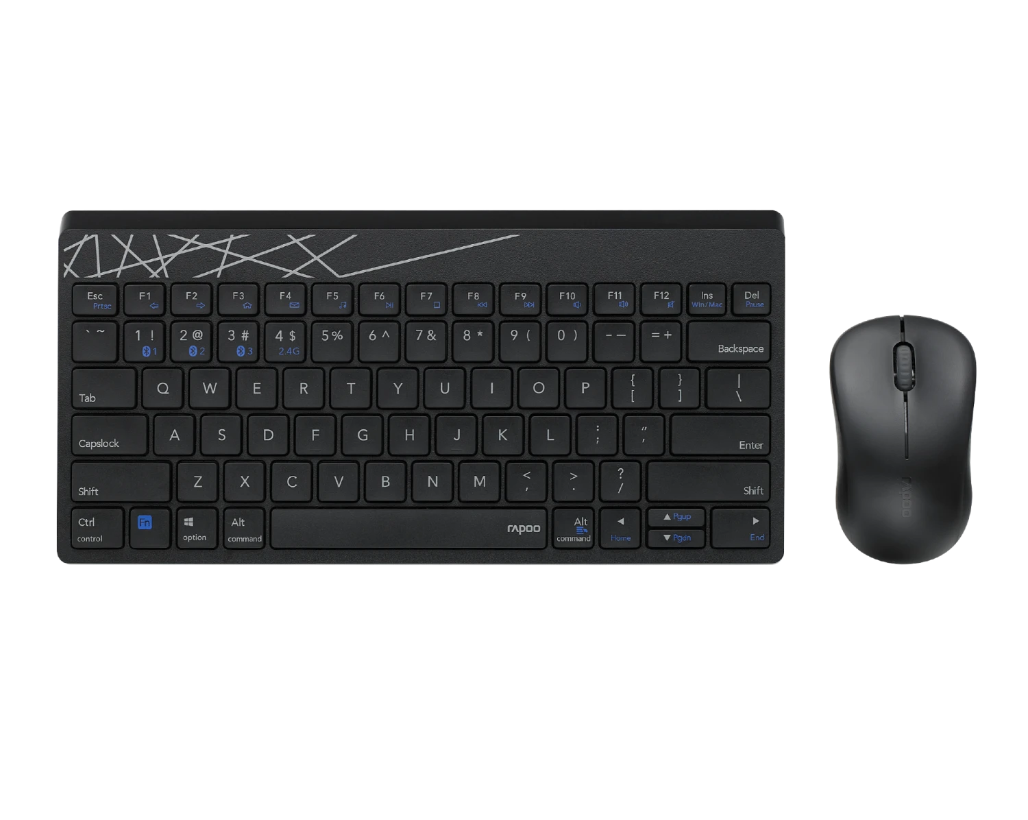 Rapoo K8000M Bluetooth (Dual Mode) Black Keyboard