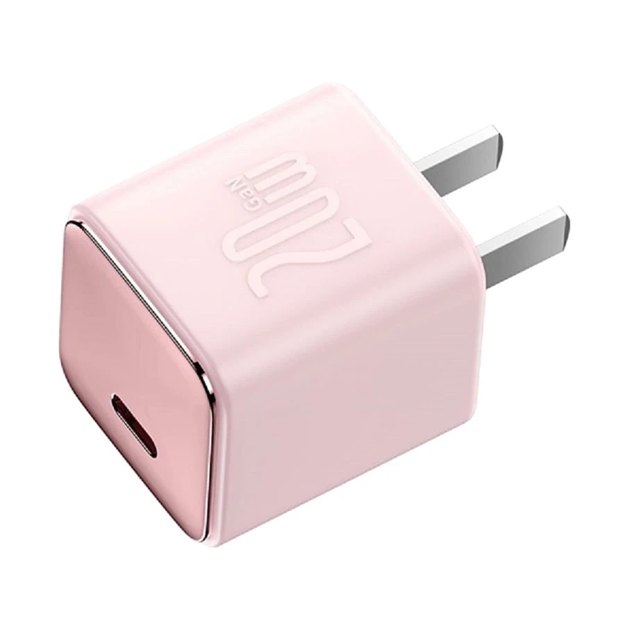 BASEUS GAN3 20W USB-C CN PINK WALL CHARGER