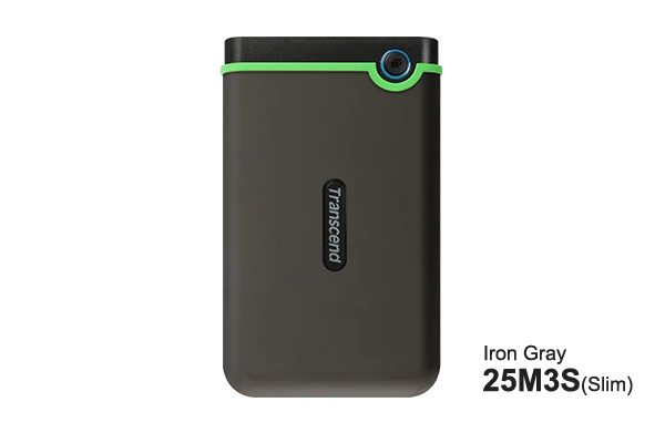 Transcend StoreJet 25M3 1TB USB 3.1 Gen 1 Iron Gray Slim External HDD #TS1TSJ25M3S