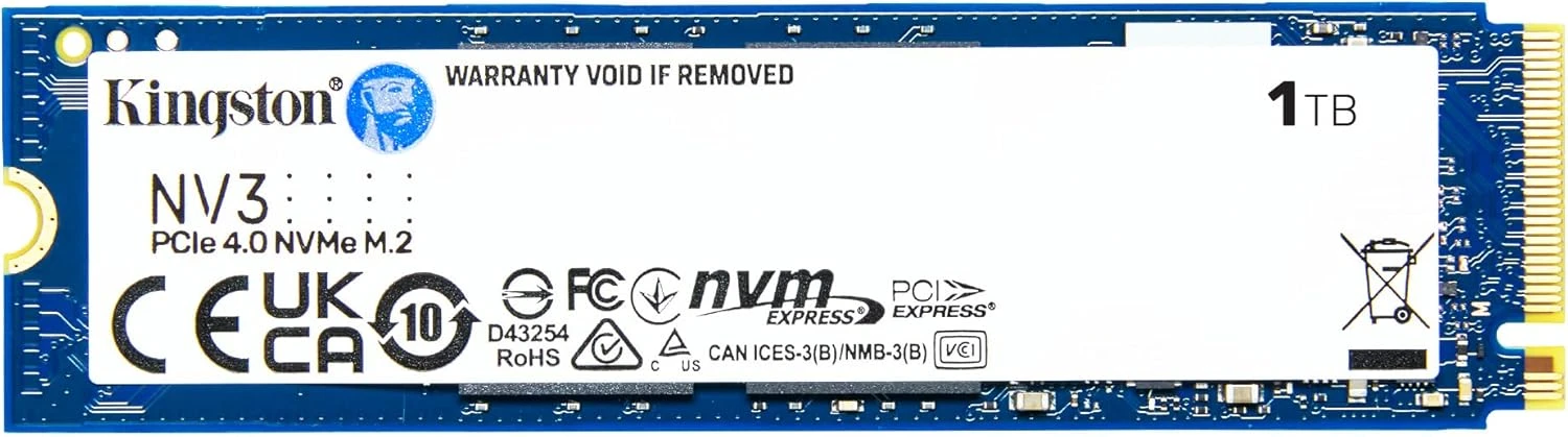 Kingston NV3 1TB M.2 2280 Internal SSD