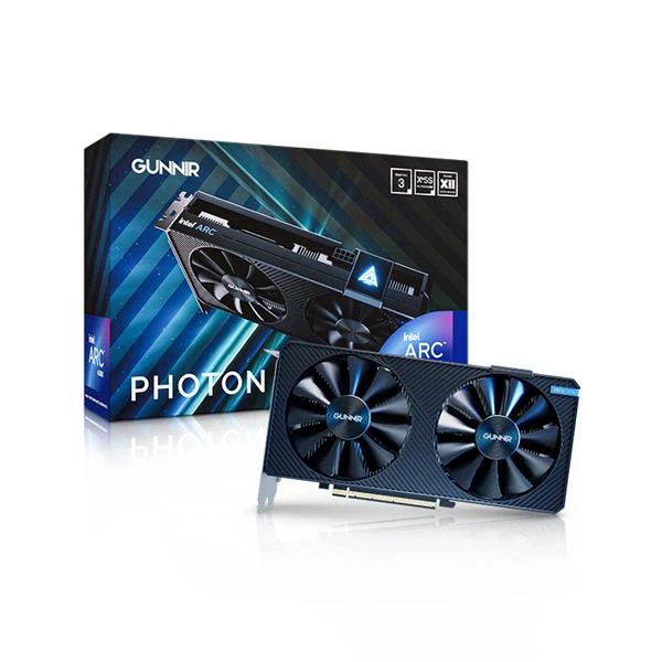 Gunnir Intel Arc A380 Photon 6G OC 6GB GDDR6 Navy Blue-Black Graphics Card