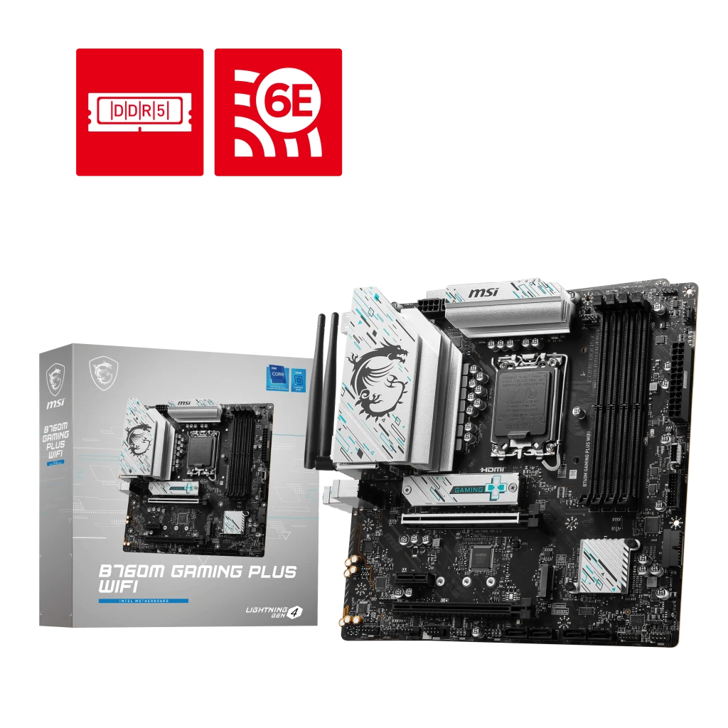 MSI B760M GAMING PLUS (Wi-Fi 6E) Intel Motherboard
