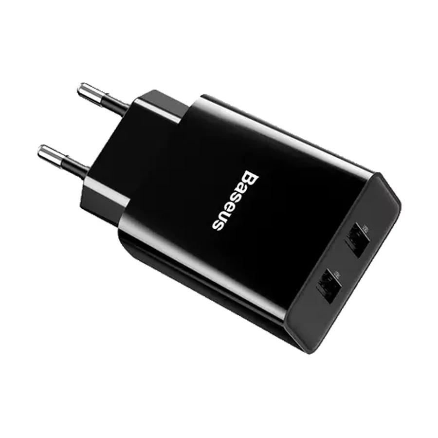 BASEUS CCFS-R01 SPEED MINI DUAL U CHARGER - BLACK