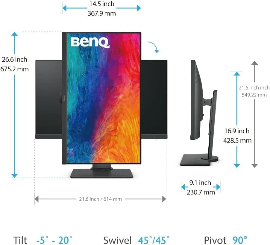 BenQ GW2790QT Eye Care 27 Inch 2K QHD Display HDMI DP White Professional Monitor