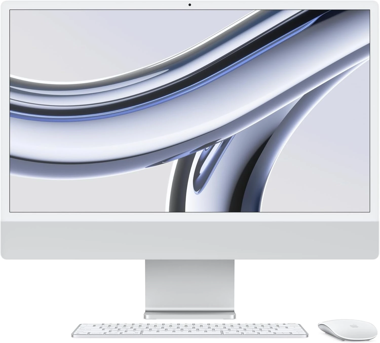 Apple iMac (Late 2023) Apple M3 24GB RAM, 512GB SSD 24 Inch 4.5K Retina Display Silver All in One PC (Magic Keyboard with Touch ID, Magic Mouse) #Z19D0001W /4 Port