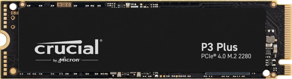 Crucial P3 Plus 500GB M.2 2280 PCIe Gen 4 x 4 NVMe Internal SSD